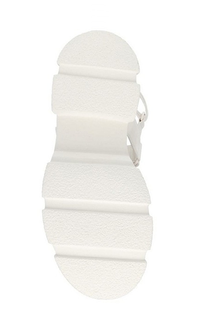 Provoke White Heel Sandals