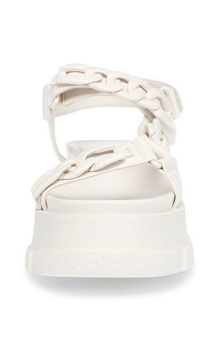 Provoke White Heel Sandals