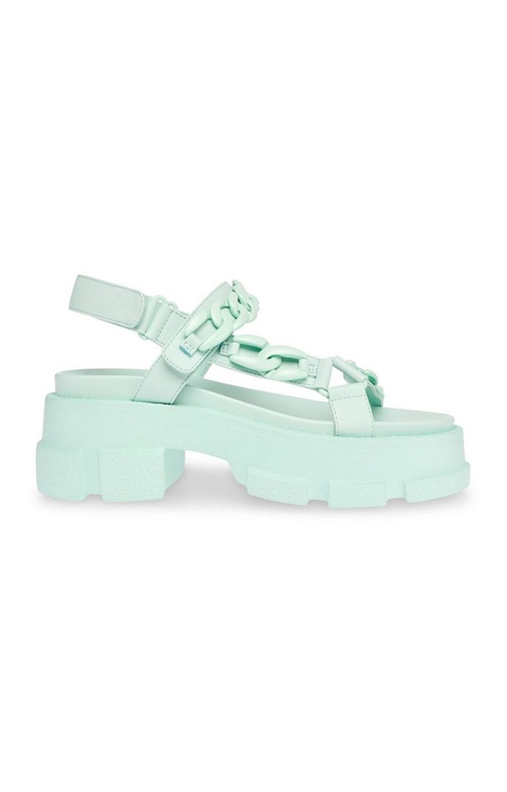 Provoke Green Heel Sandals
