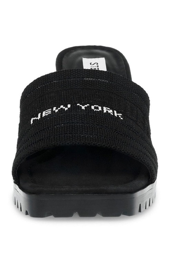 Morphed Black Heel Sandals