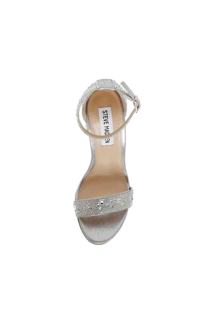 Carrson-G Silver Heel Sandals