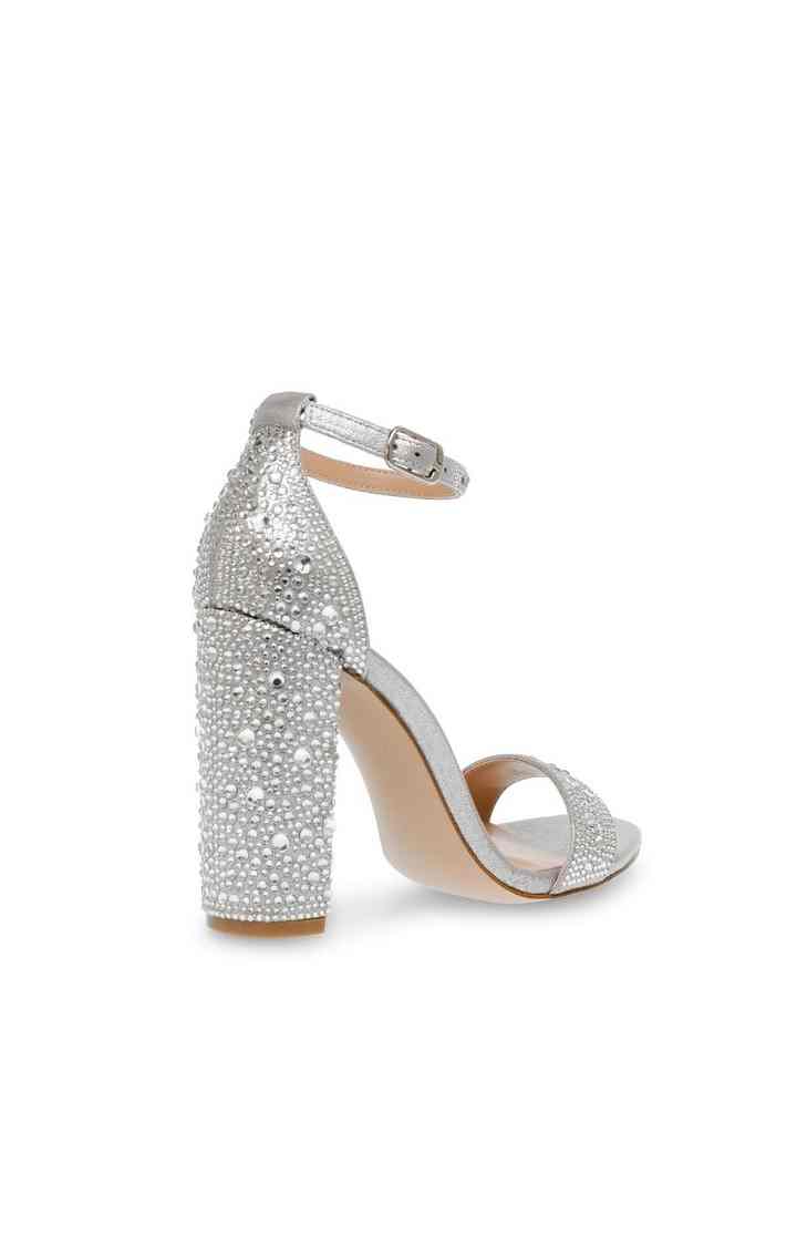Carrson-G Silver Heel Sandals