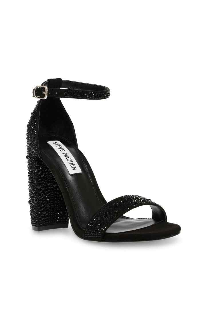 Carrson-G Black Heel Sandals