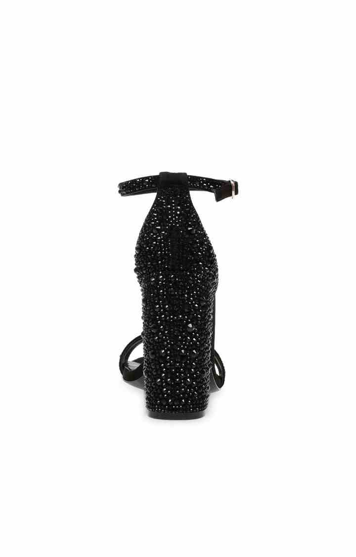 Carrson-G Black Heel Sandals