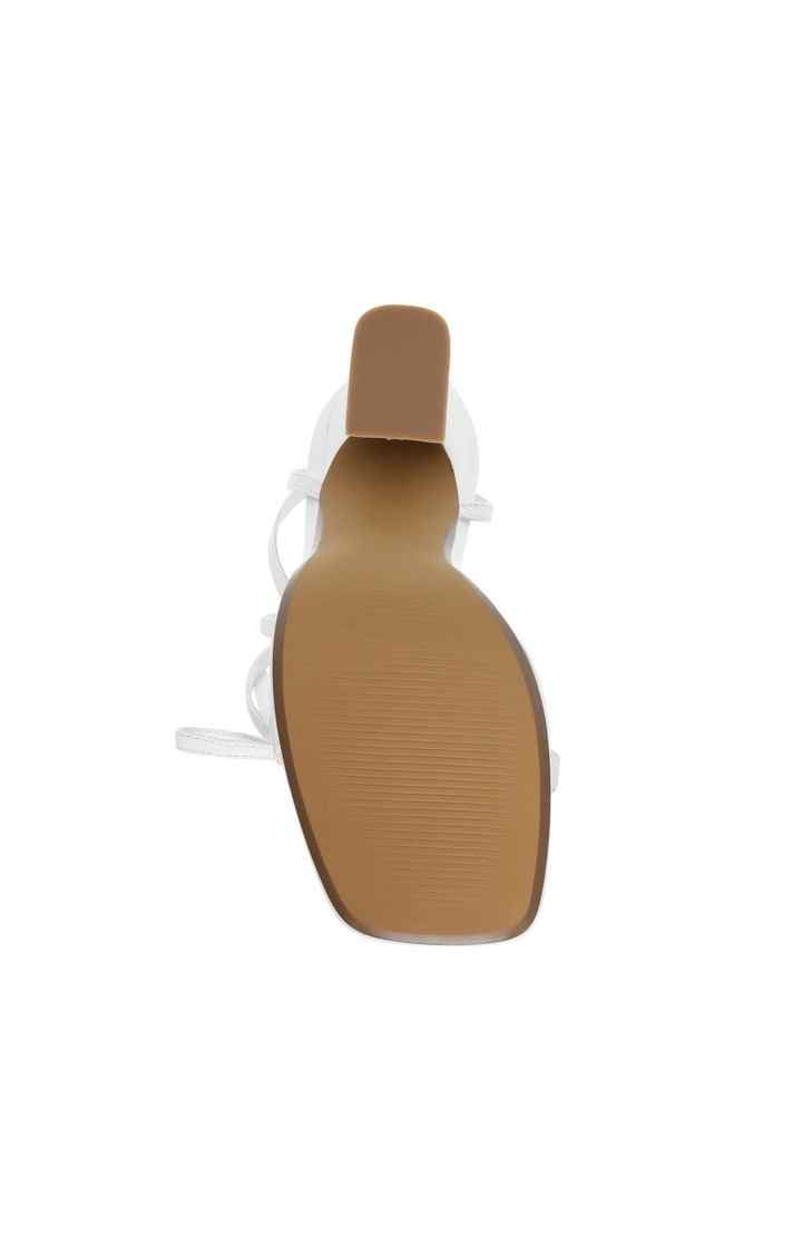 Lafayette White Heel Sandals