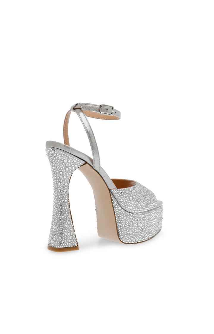 Lightness-R Silver Heel Sandals