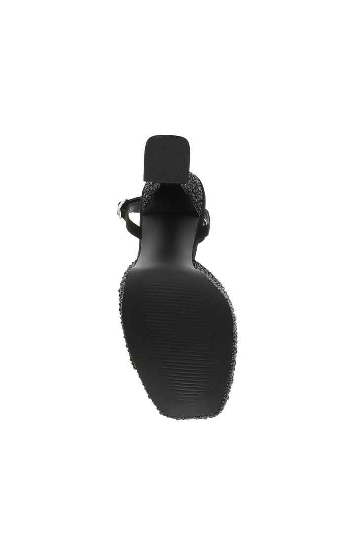 Lightness-R Black Heel Sandals