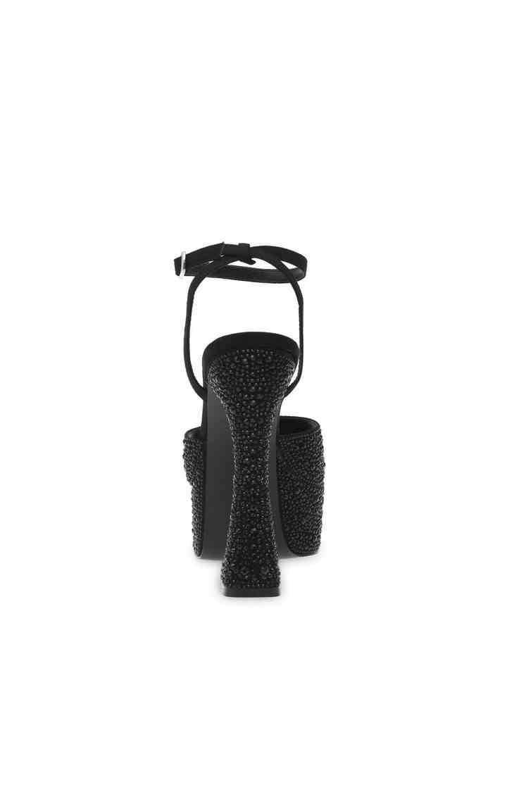 Lightness-R Black Heel Sandals