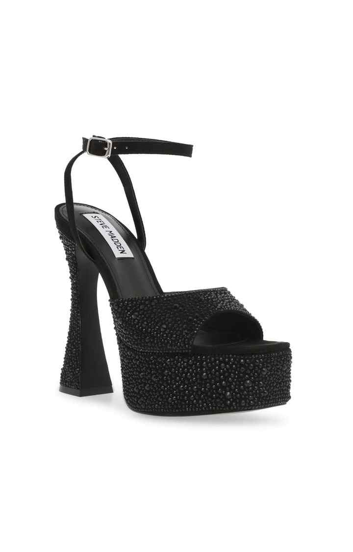 Lightness-R Black Heel Sandals