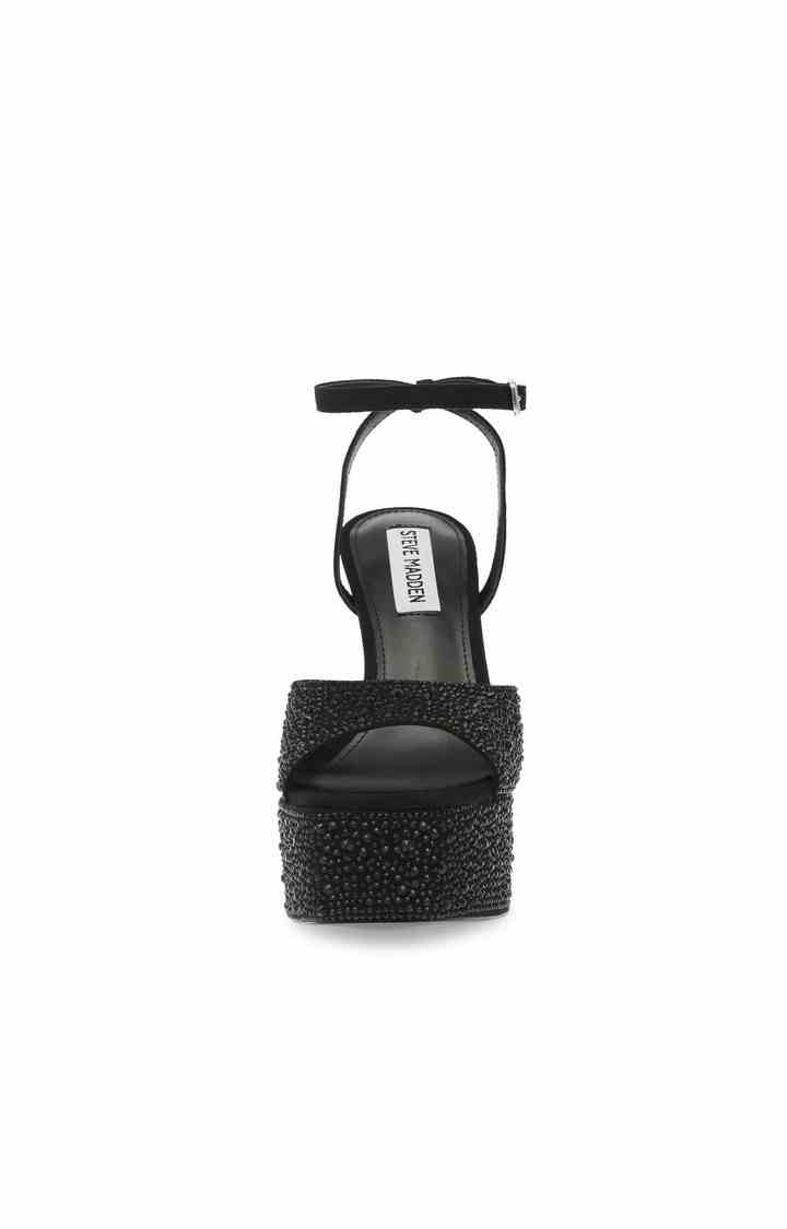 Lightness-R Black Heel Sandals