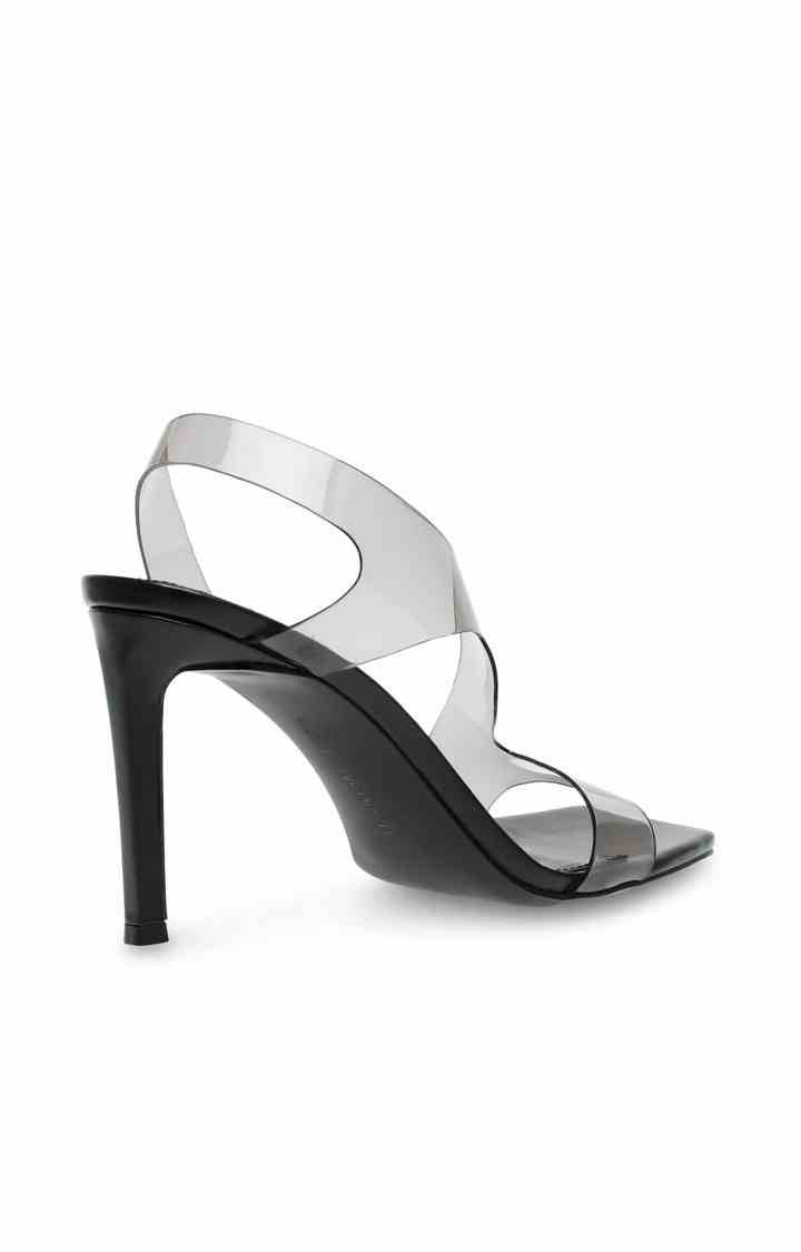 Enrich Black Heel Sandals