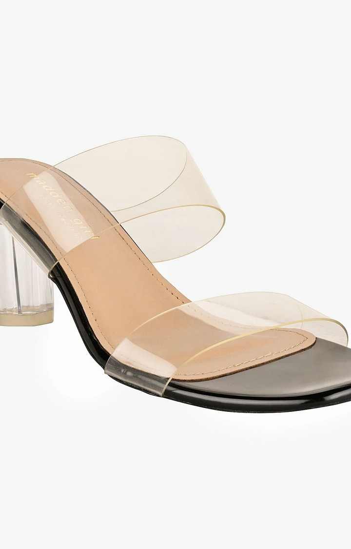 Sm-1401 Black Heel Sandals