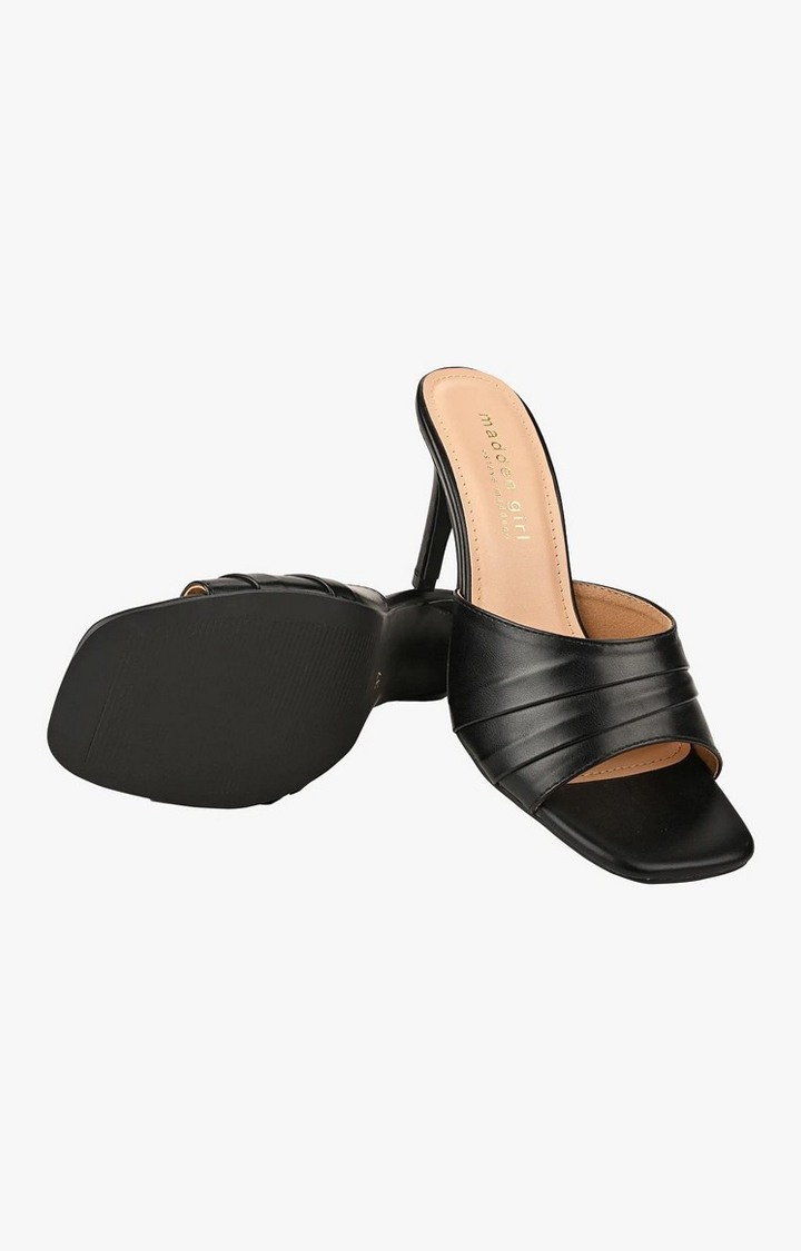 Sm-1404 Black Heel Sandals