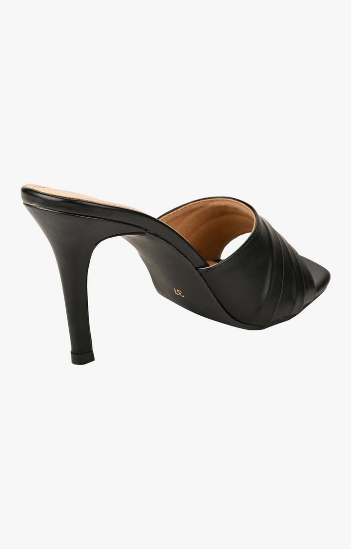 Sm-1404 Black Heel Sandals