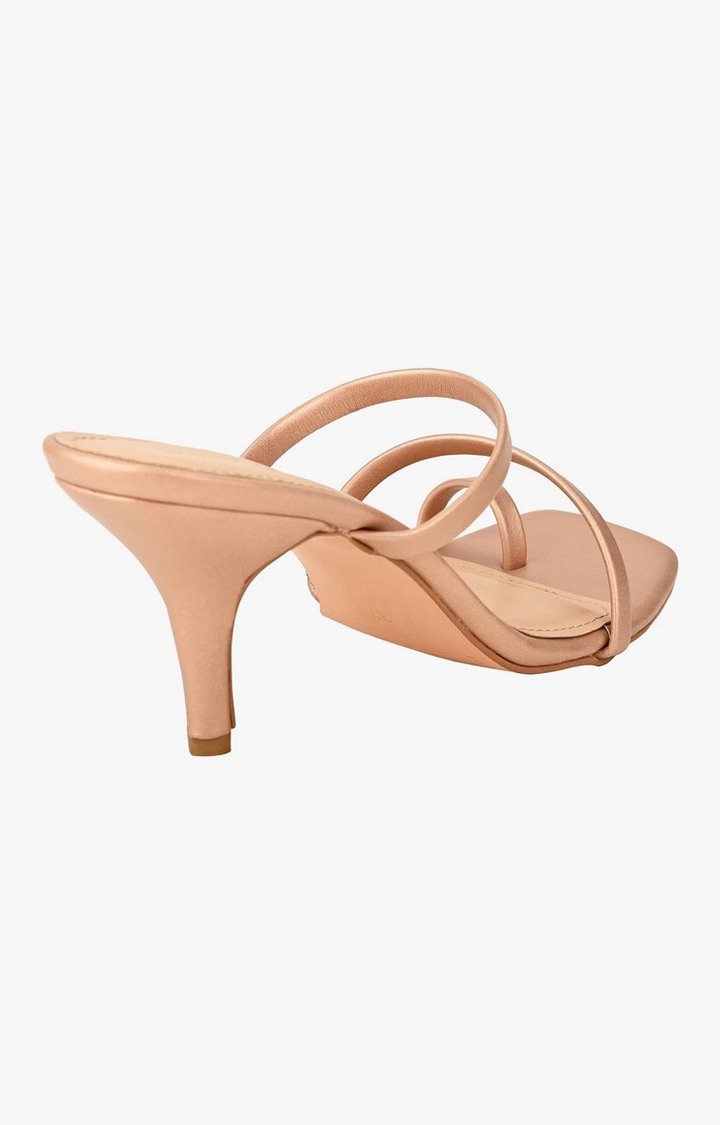 Sm-1405 Gold Heel Sandals