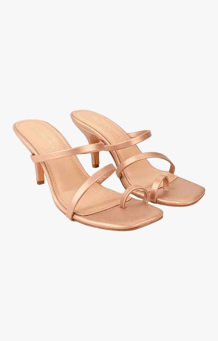 Sm-1405 Gold Heel Sandals