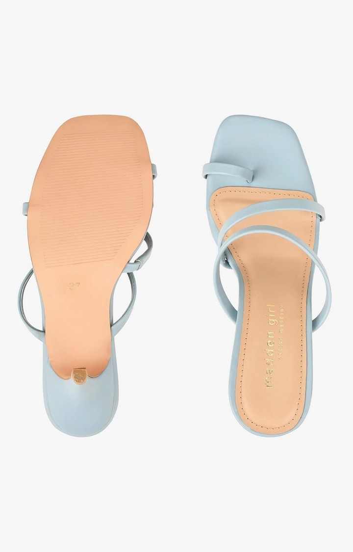 Sm-1405 Blue Heel Sandals
