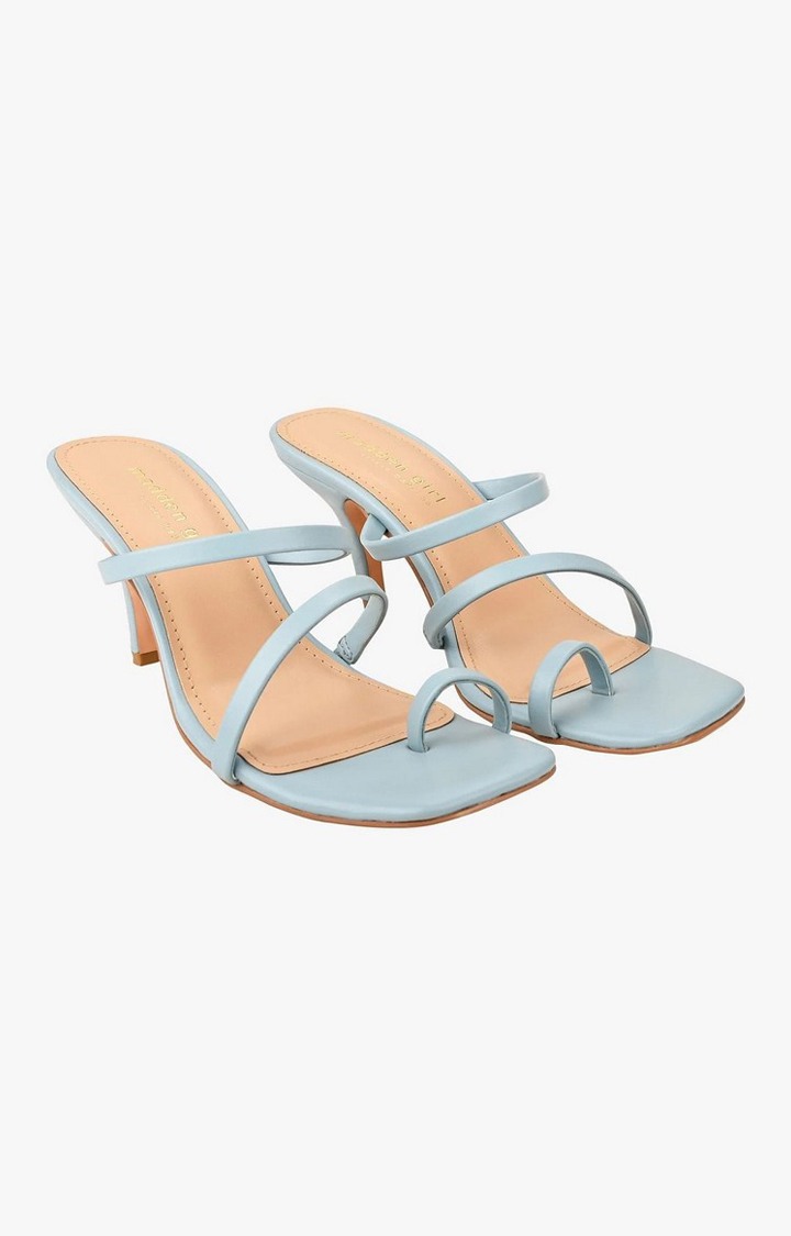 Sm-1405 Blue Heel Sandals