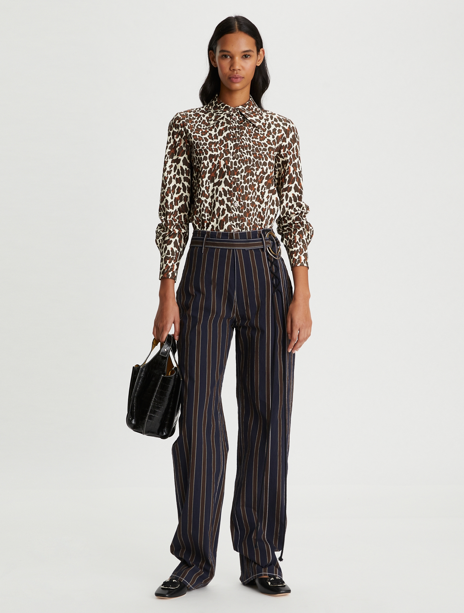Reva Leopard Poplin Shirt