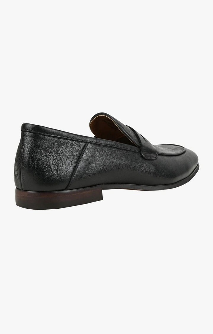 Zolder Black Tie-Ups & Dress Loafers