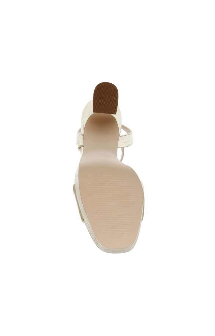 Lashed Gold Heel Sandals