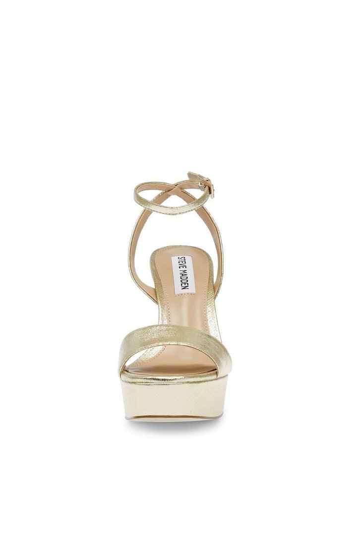 Lashed Gold Heel Sandals
