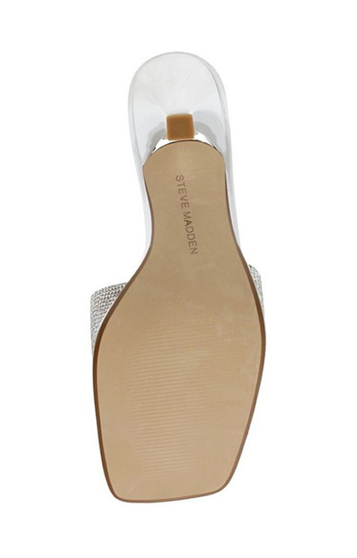 Showy Silver Heel Sandals