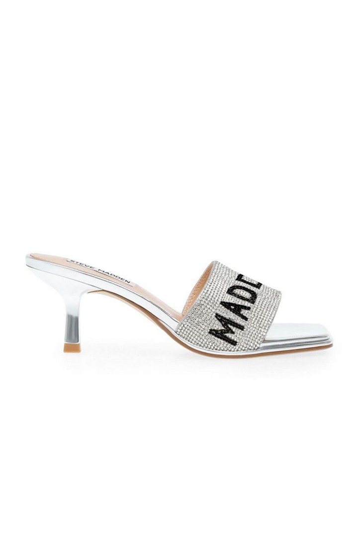 Showy Silver Heel Sandals