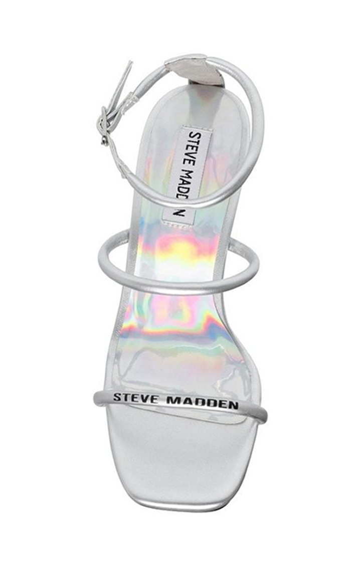 Stassi Silver Heel Sandals