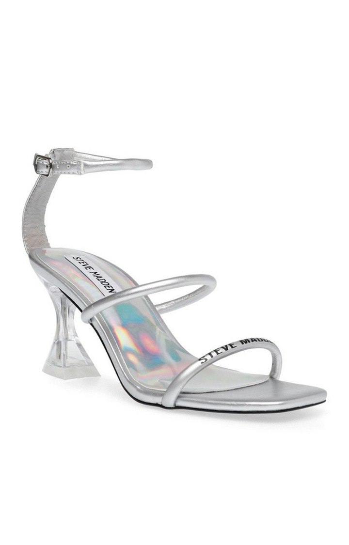 Stassi Silver Heel Sandals