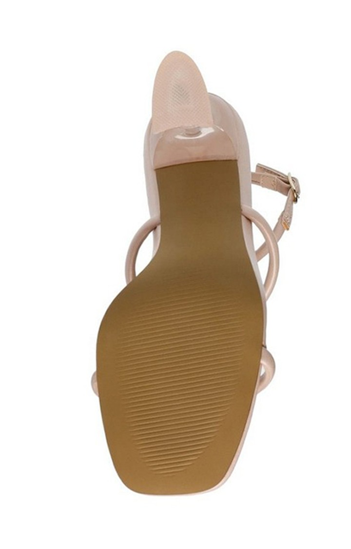 Stassi Natural Heel Sandals