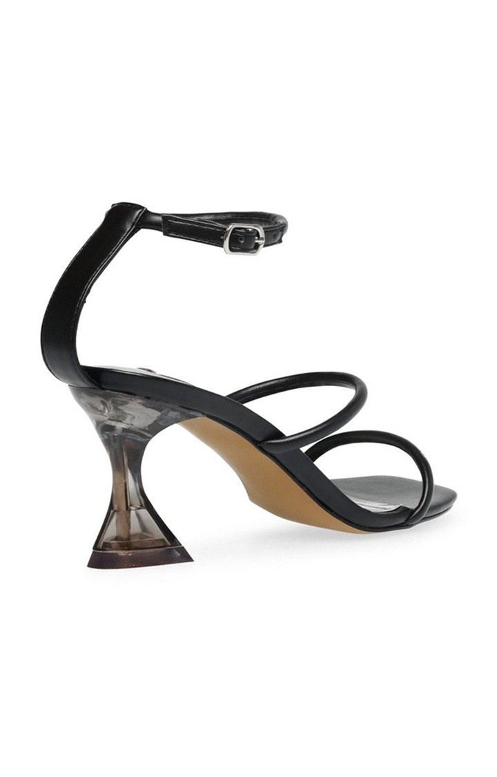 Stassi Black Heel Sandals