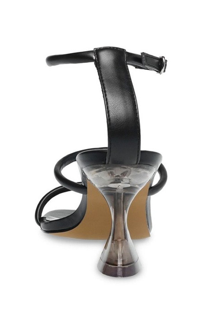 Stassi Black Heel Sandals