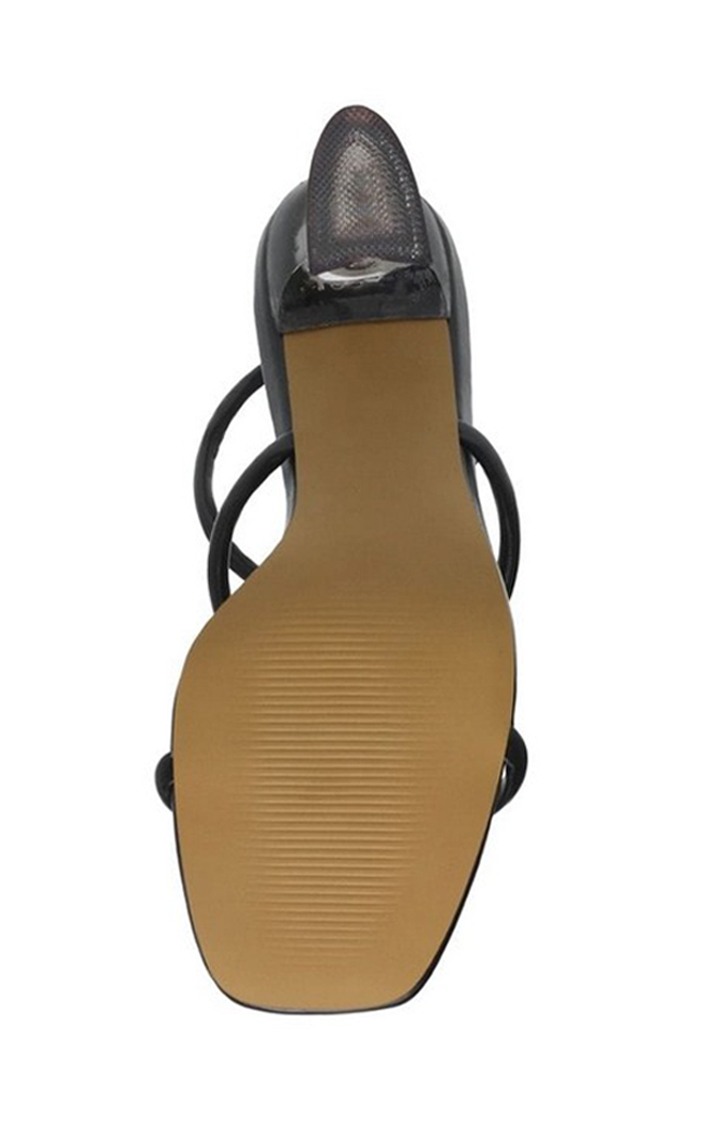 Stassi Black Heel Sandals