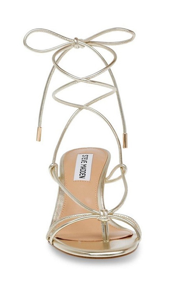 Superb Gold Heel Sandals