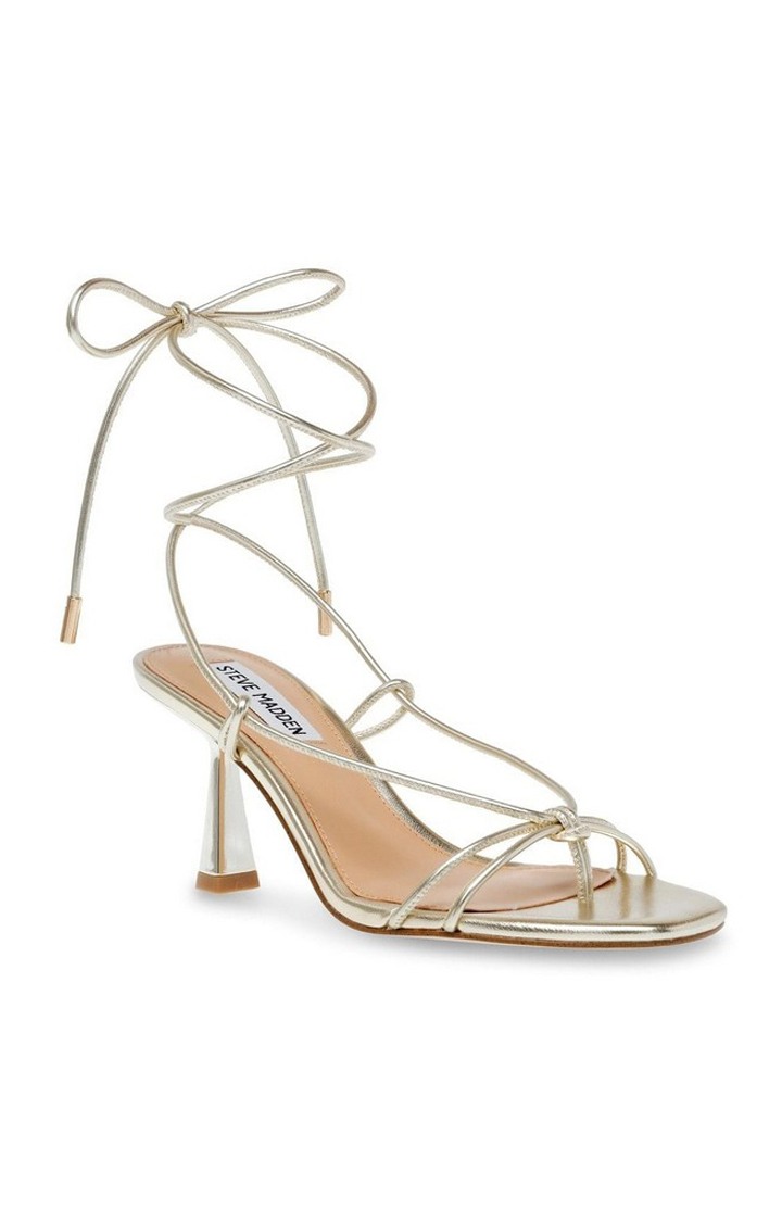 Superb Gold Heel Sandals