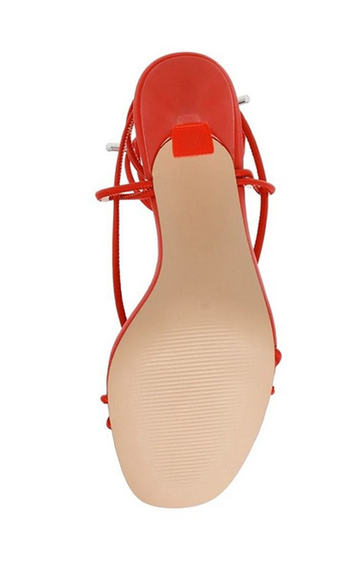 Superb Red Heel Sandals