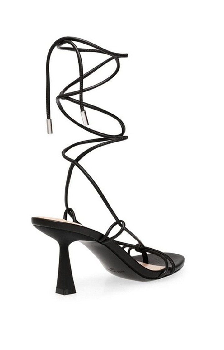 Superb Black Heel Sandals