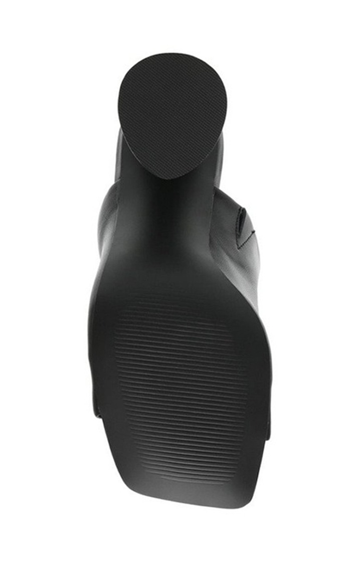 Reformed Black Heel Sandals