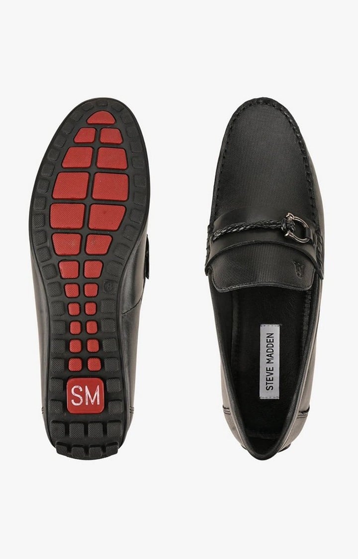 Sm-1424 Black Driver Loafers