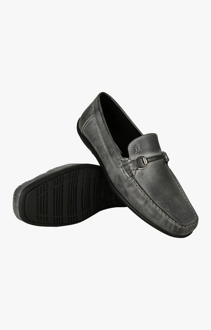Sm-1425 Grey Driver Loafers