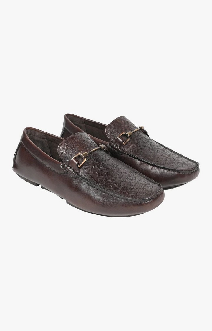 Sm-1428 Brown Driver Loafers