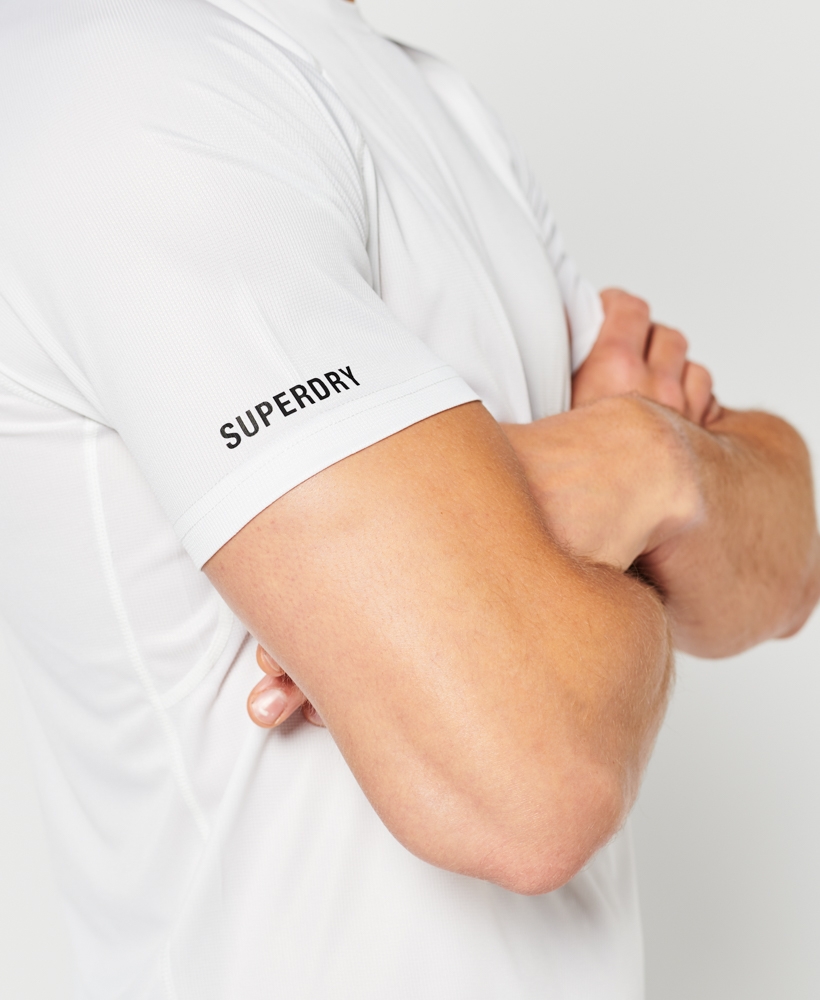 Superdry | TRAIN ACTIVE SS MEN'S WHITE TEE 4