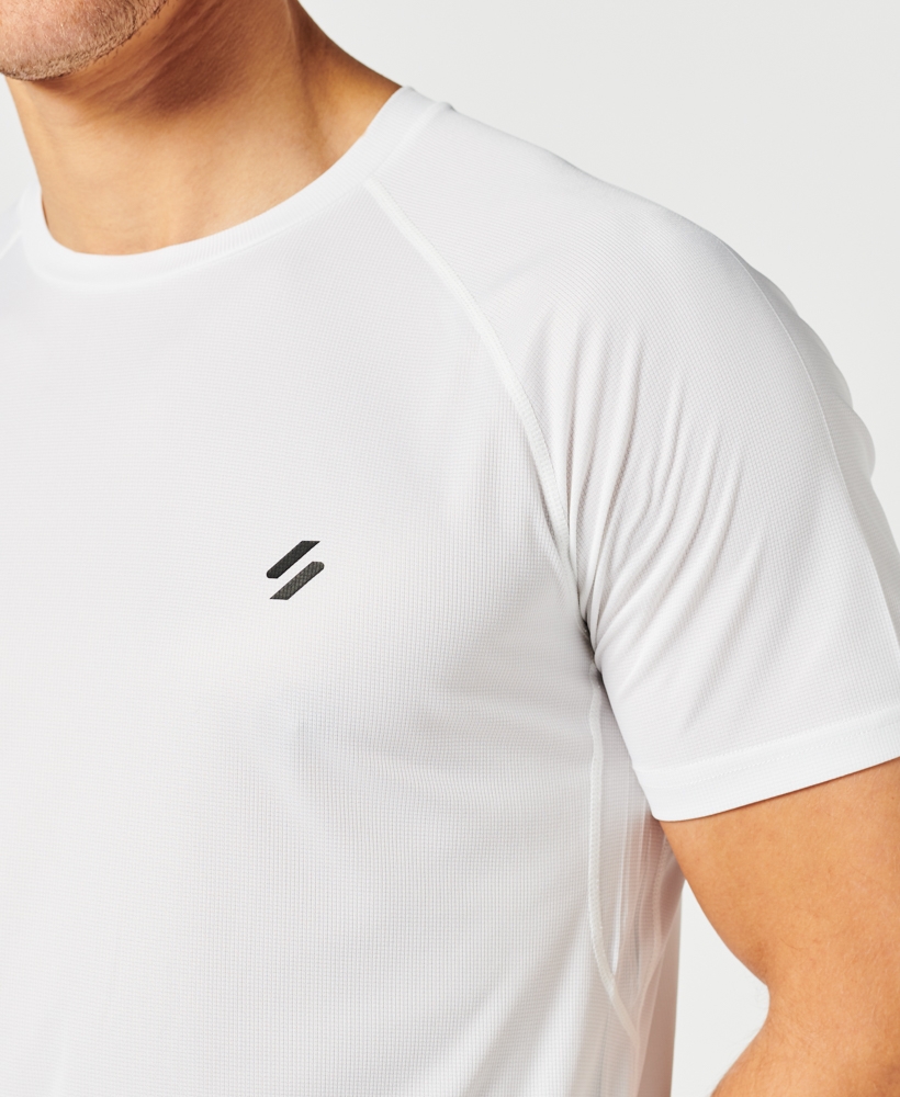 Superdry | TRAIN ACTIVE SS MEN'S WHITE TEE 3