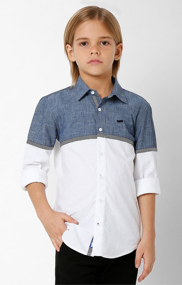 GAS | Lanzo Cut Colourblock Cotton Shirt