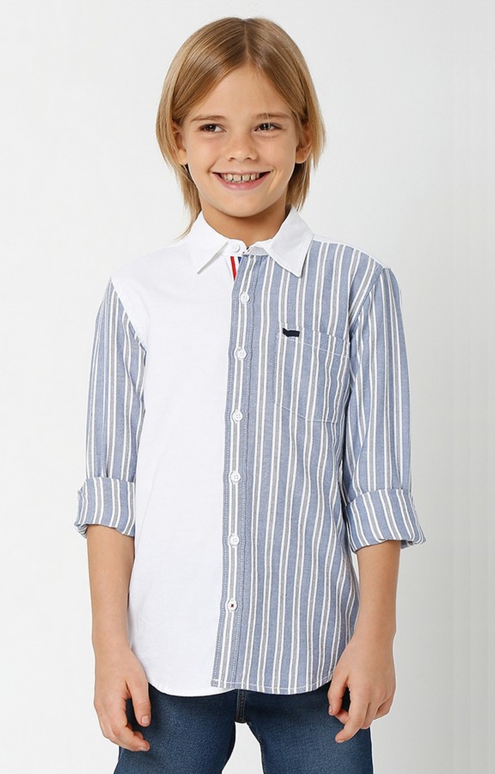 GAS | Len Striped Shirt with Patch Pocket