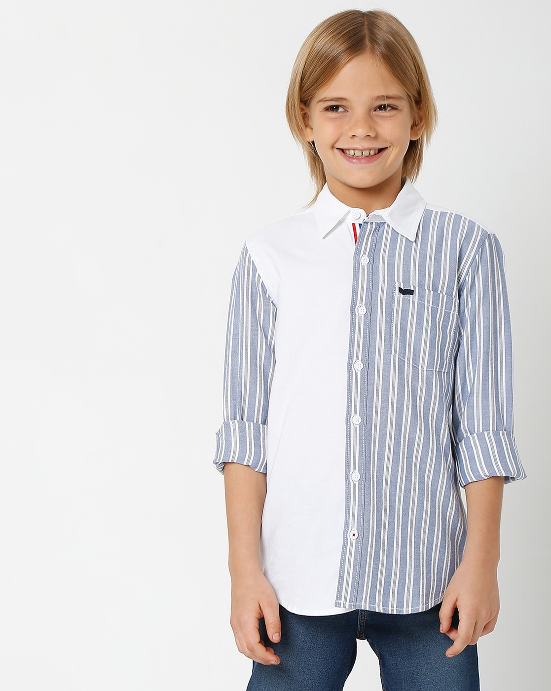 GAS | Len Striped Shirt with Patch Pocket