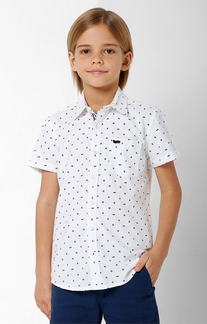 GAS | Bruno Micro Printed Cotton Shirt