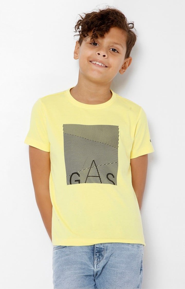 GAS | Scuba Line Graphic Printed Round-Neck T-Shirt