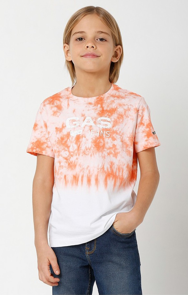GAS | Scuba Marble Tie & Dye Round-Neck T-shirt